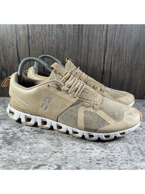 On Cloud Terry Dune Running Shoes Womens Size 10 EUR 42 Tan Brown Sneakers